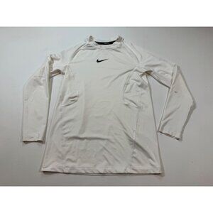 Nike Pro Long Sleeve White Dri-FIT Shirt S Compression winter gear (bin KK173)